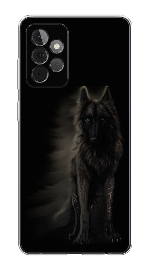 

Чехол на Samsung Galaxy A72 "Туманный волк", Черный, 2101950-1