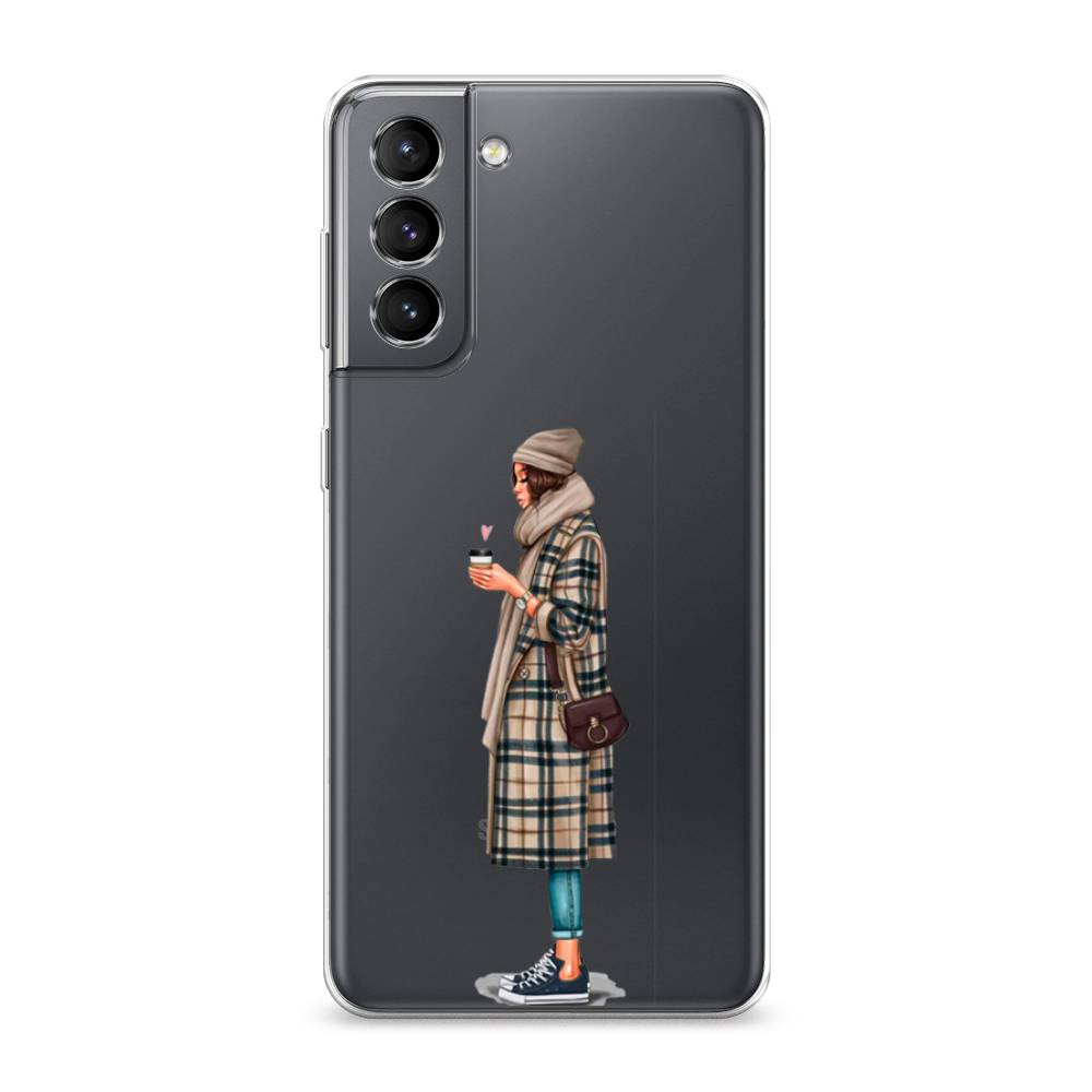

Чехол на Samsung Galaxy S21 "Утренний кофе", Коричневый;бежевый, 2101850-6