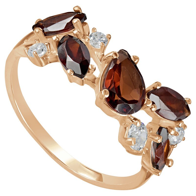 

Кольцо из серебра с гранатом р., LAZURIT-ONLINE 843203, 843203