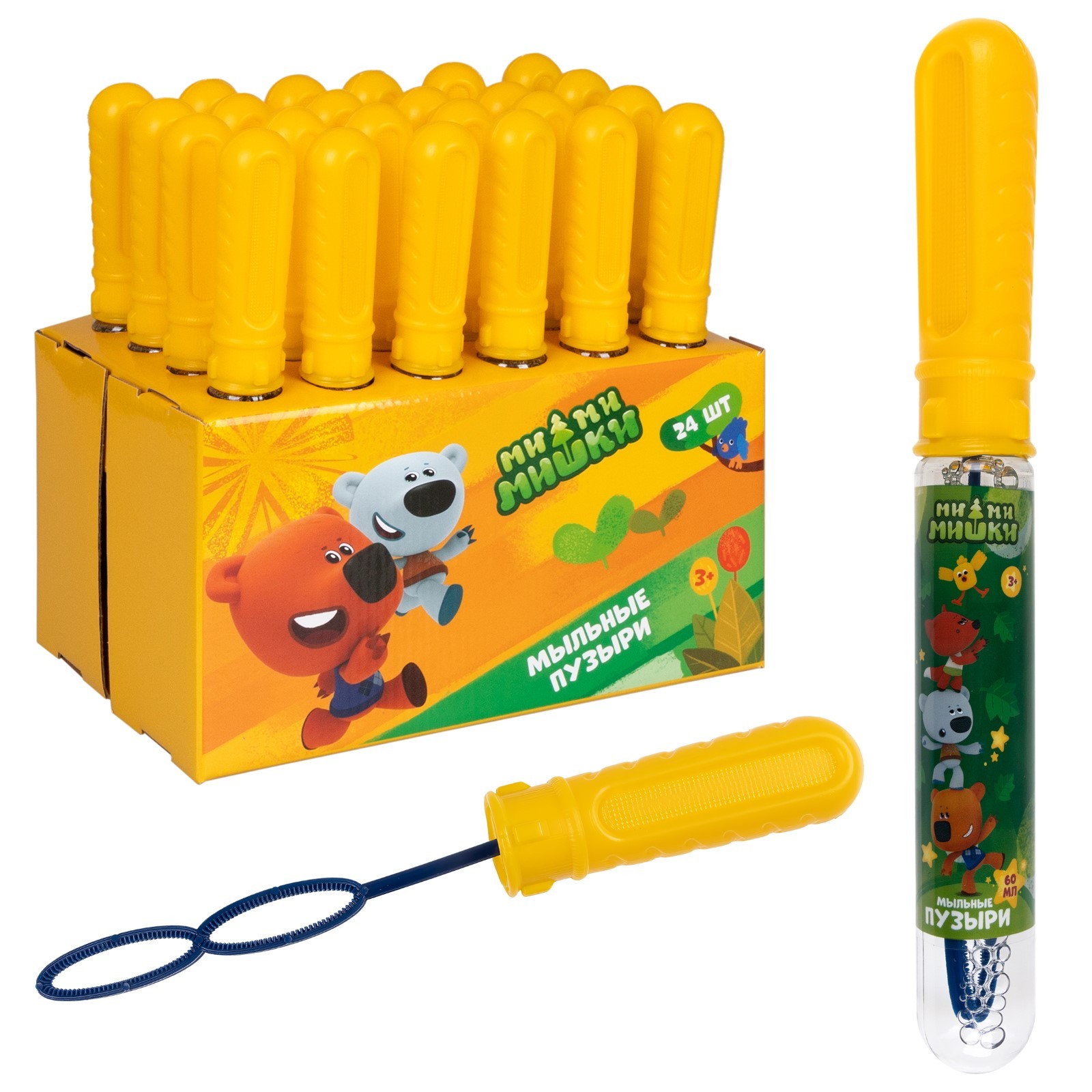 

Мыльные пузыри 1TOY Ми-ми-мишки, 60 мл, Мыльные пузыри