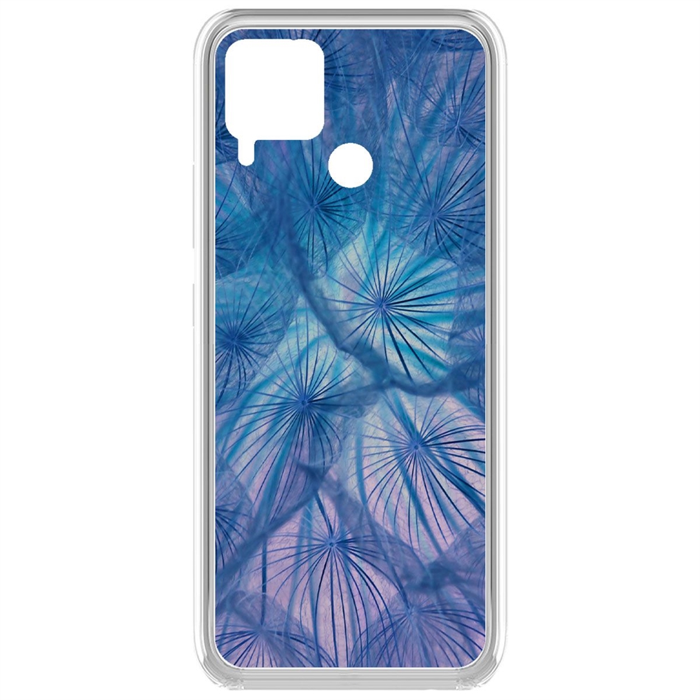 

Чехол-накладка Krutoff Clear Case Синий одуванчик для Realme C15