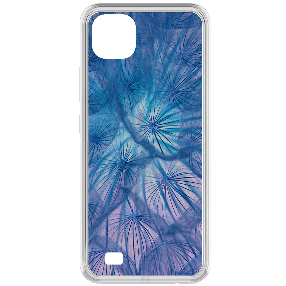 

Чехол-накладка Krutoff Clear Case Синий одуванчик для Realme C11 (2021), Прозрачный