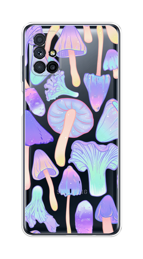 

Чехол на Samsung Galaxy M31s "Пастельные грибы", Фиолетовый;голубой, 2101450-1