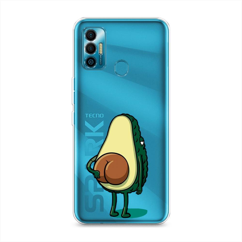 

Чехол Awog на Tecno Spark 7 "Попа авокадо", Разноцветный, 301050-10