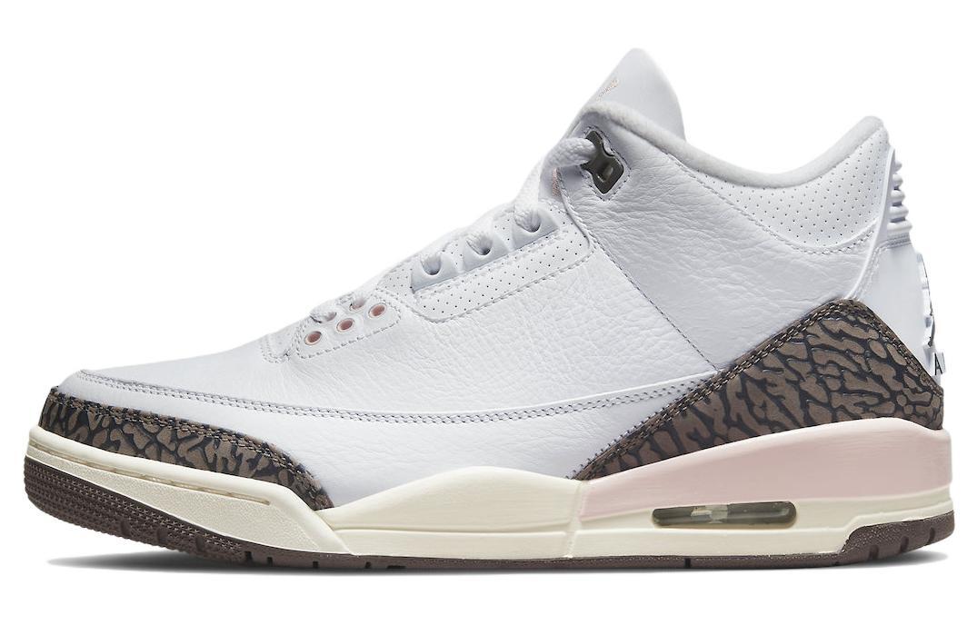 

Кеды унисекс Jordan Air Jordan 3 retro dark mocha белые 36 EU, Белый, Air Jordan 3 retro dark mocha