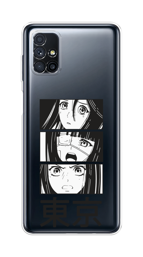

Чехол на Samsung Galaxy M31s "Tokyo girls", Белый;черный;прозрачный, 2101450-1