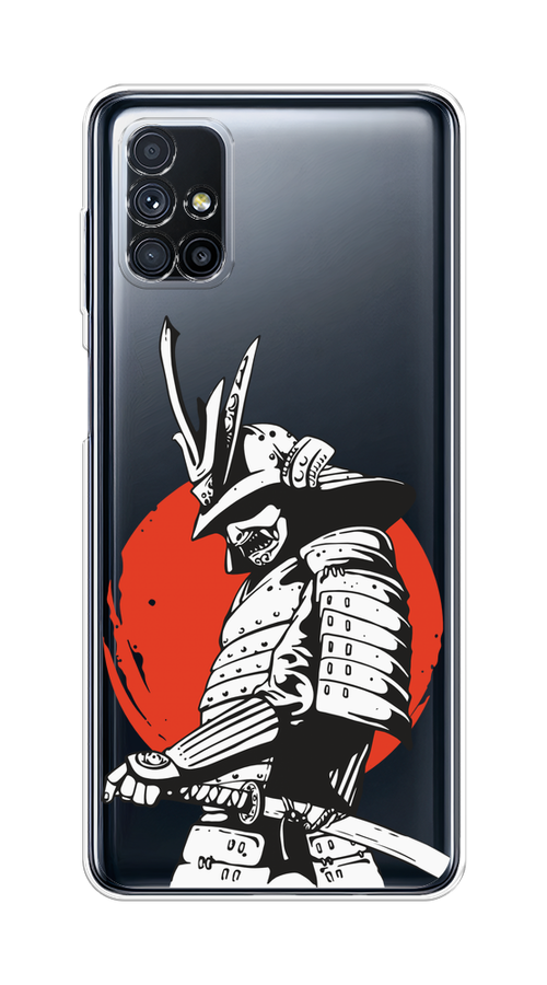 

Чехол на Samsung Galaxy M31s "Самурай с катаной", Черный;красный;белый, 2101450-1