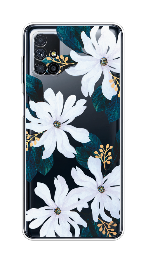 

Чехол на Samsung Galaxy M31s "Delilah Flower", Зеленый;белый, 2101450-1