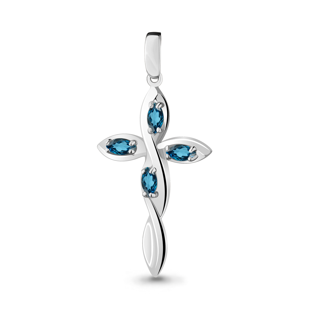 

Кулон из серебра с топазом Aquamarine Aquamarine 2521008_925_р, 2521008_925_р