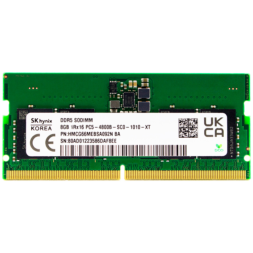 

Модуль памяти для ноутбука SODIMM DDR5 8GB PC38400 4800МГц Hynix HMCG66MEBSA092N, SODIMM DDR5 8GB PC38400 4800МГц Hynix HMCG66MEBSA092N