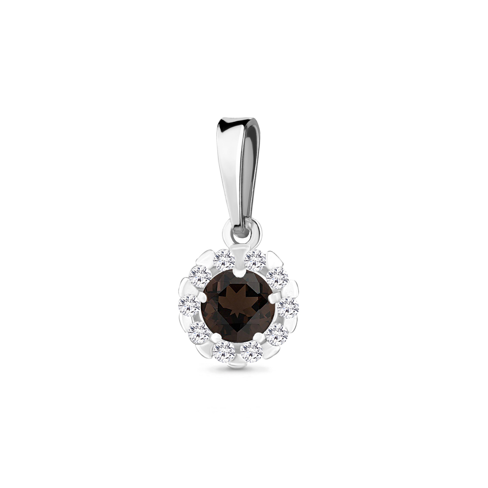 

Кулон из серебра с кварцем Aquamarine Aquamarine 2503101А_925_р, 2503101А_925_р