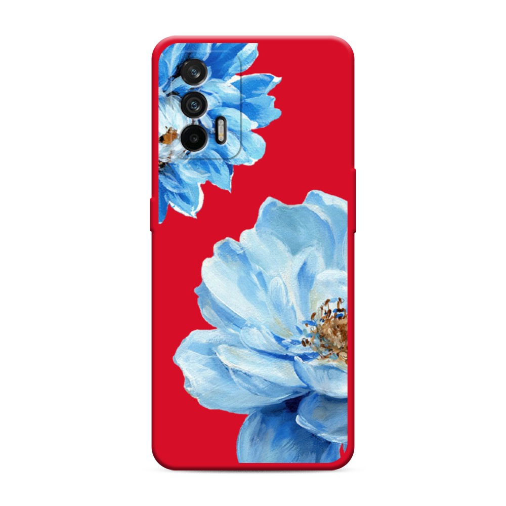 

Чехол Awog на Realme GT/Q3 Pro "Голубые клематисы", Разноцветный, 256353-1