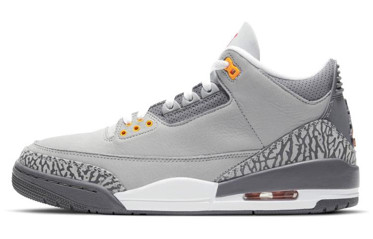 

Кеды унисекс Jordan Air Jordan 3 retro cool grey серые 42 EU, Серый, Air Jordan 3 retro cool grey