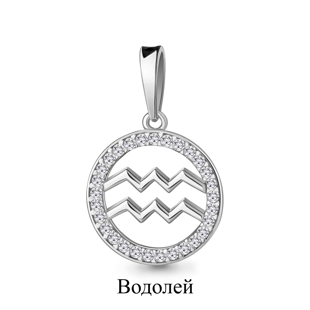 

Кулон из серебра с фианитом Aquamarine Aquamarine 24582А_925_р, 24582А_925_р