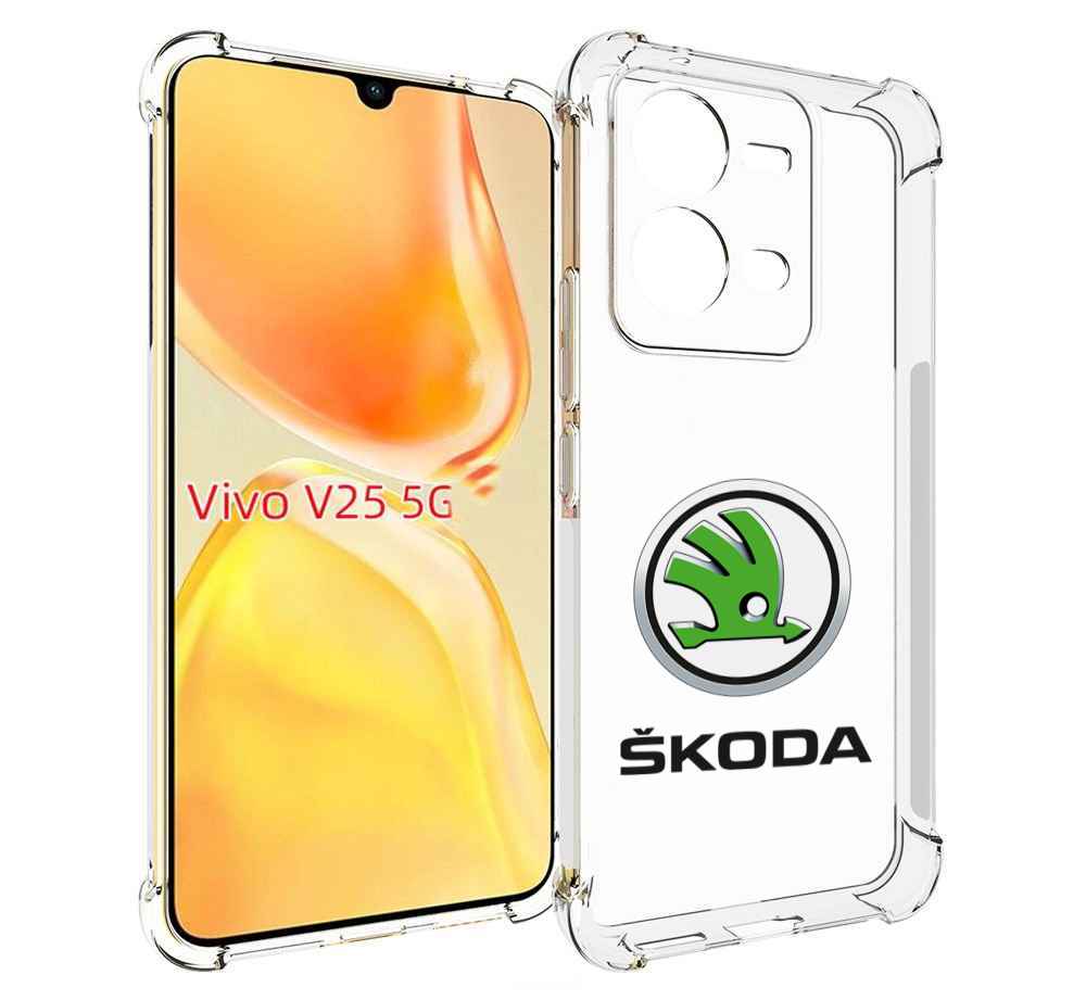 

Чехол MyPads skoda-4 мужской для Vivo V25 5G / V25e, Прозрачный, Tocco