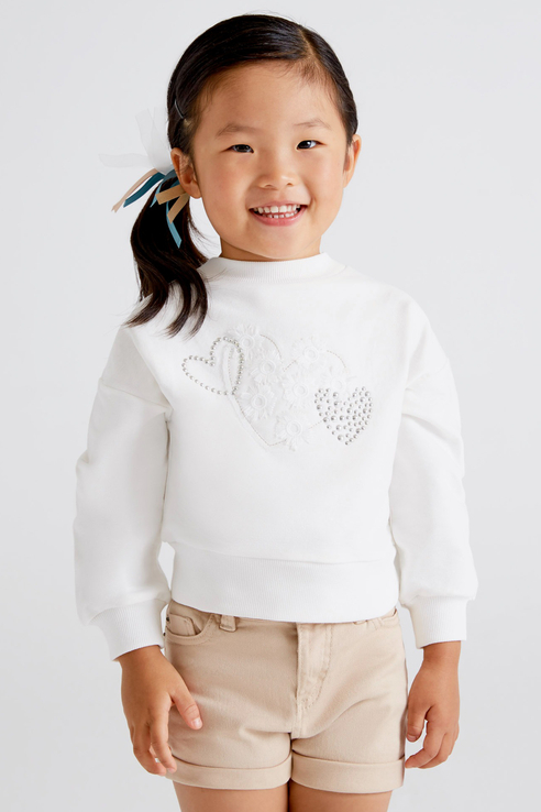 

Свитшот детский Mayoral 3422/22 белый р.116, 3422