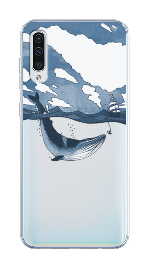 

Чехол на Samsung Galaxy A50/A30S "Большой кит", Синий, 27750-1