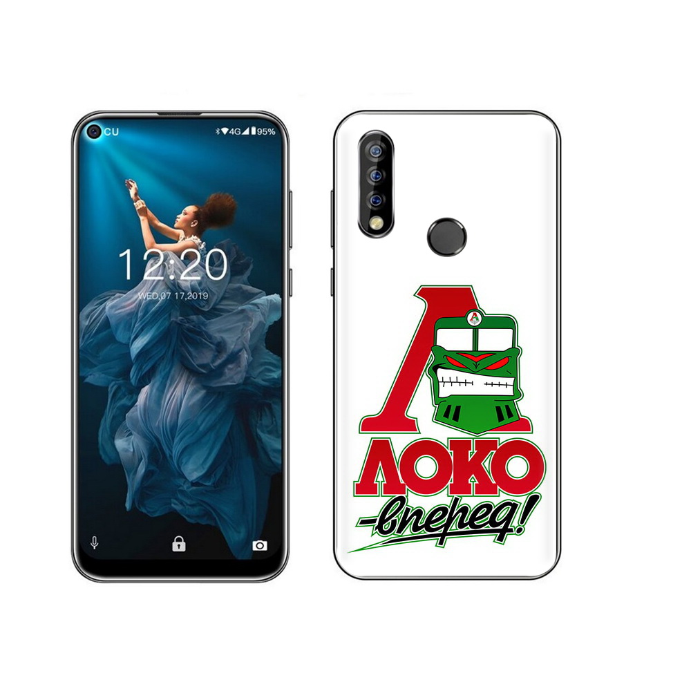 

Чехол MyPads Tocco для Oukitel C17 Pro ФК локо вперед, Прозрачный, Tocco