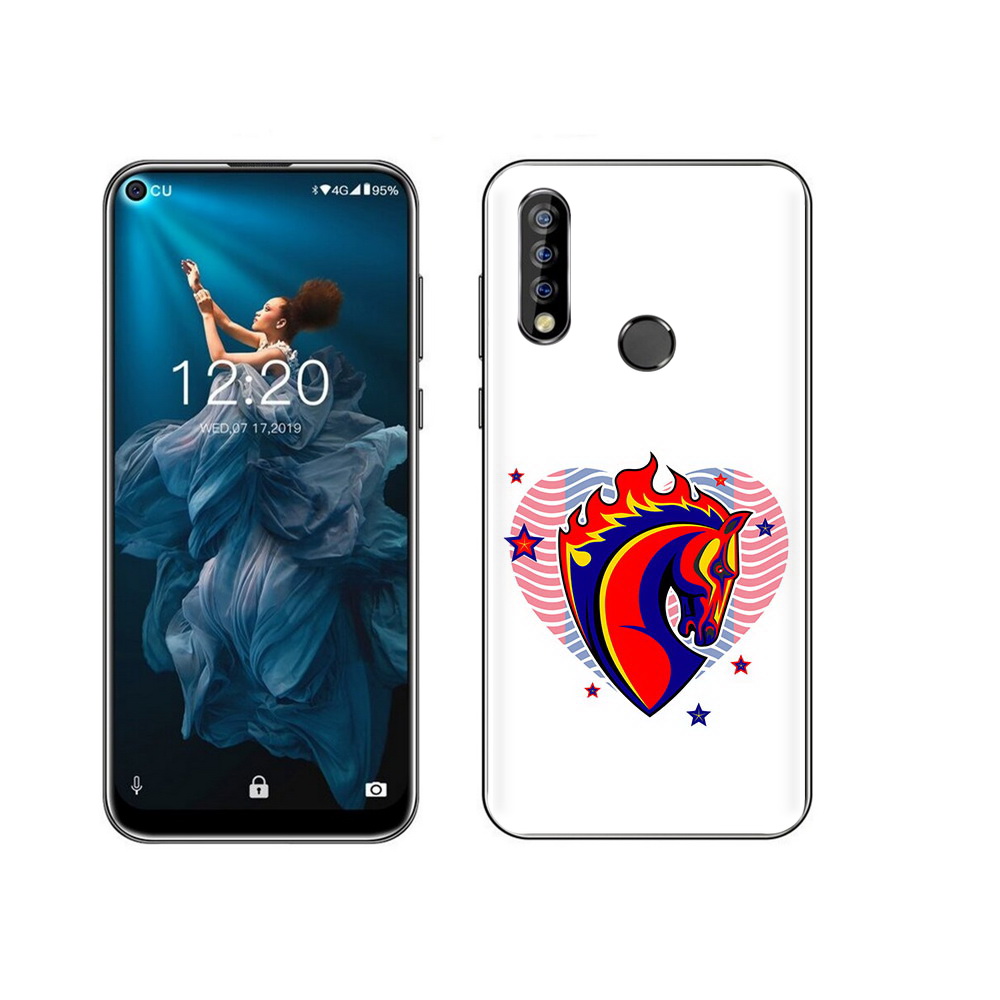 

Чехол MyPads Tocco для Oukitel C17 Pro ФК ЦСЛ Лошадь, Прозрачный, Tocco