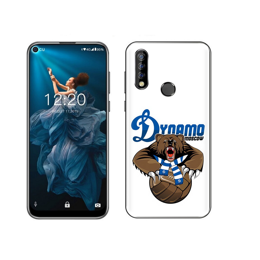 

Чехол MyPads Tocco для Oukitel C17 Pro ФК Динамо медведь, Прозрачный, Tocco