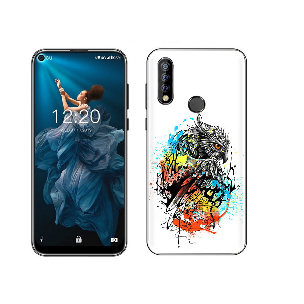 

Чехол MyPads Tocco для Oukitel C17 Pro Творческая сова, Прозрачный, Tocco