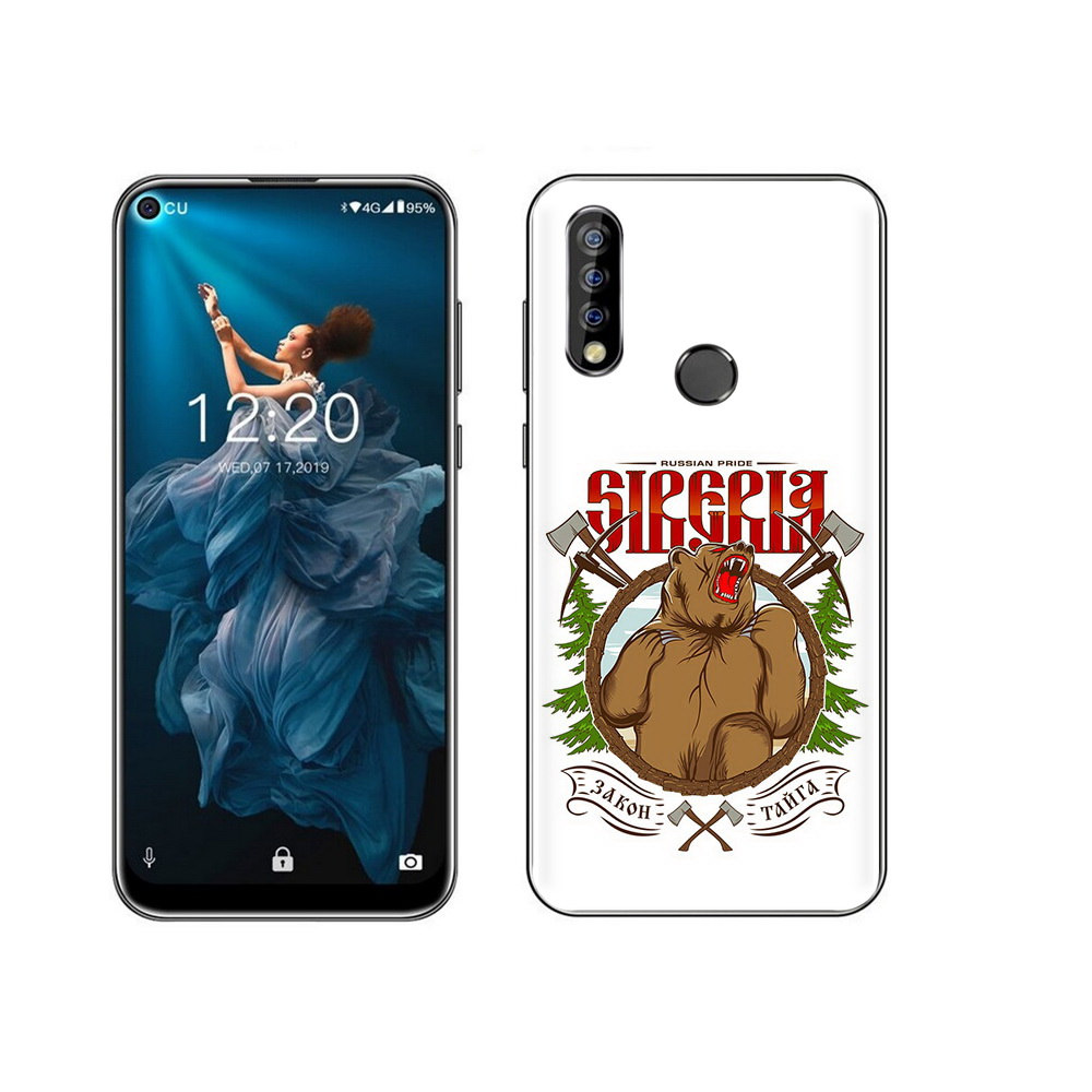 

Чехол MyPads Tocco для Oukitel C17 Pro Тайга, Прозрачный, Tocco