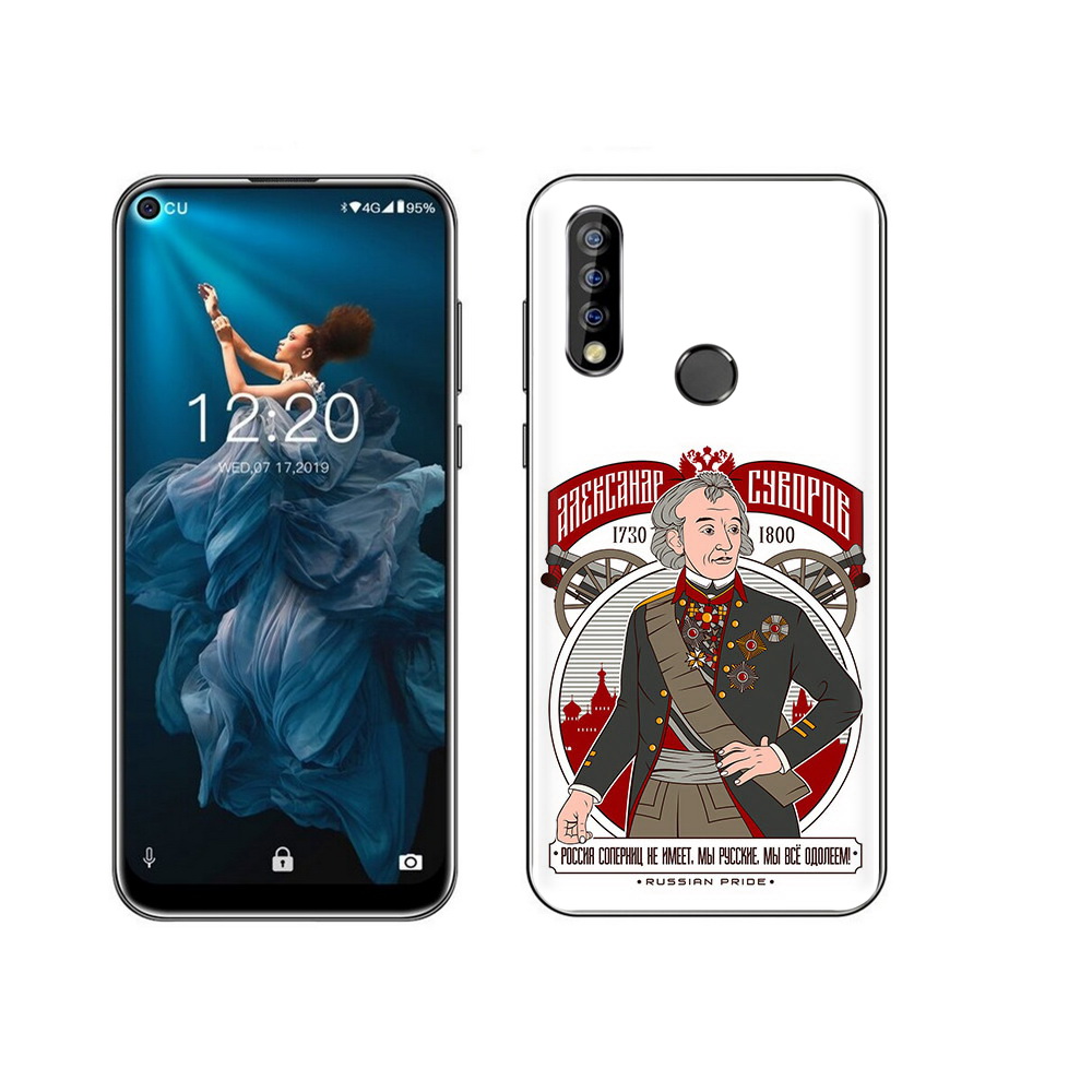 

Чехол MyPads Tocco для Oukitel C17 Pro Суворов, Прозрачный, Tocco