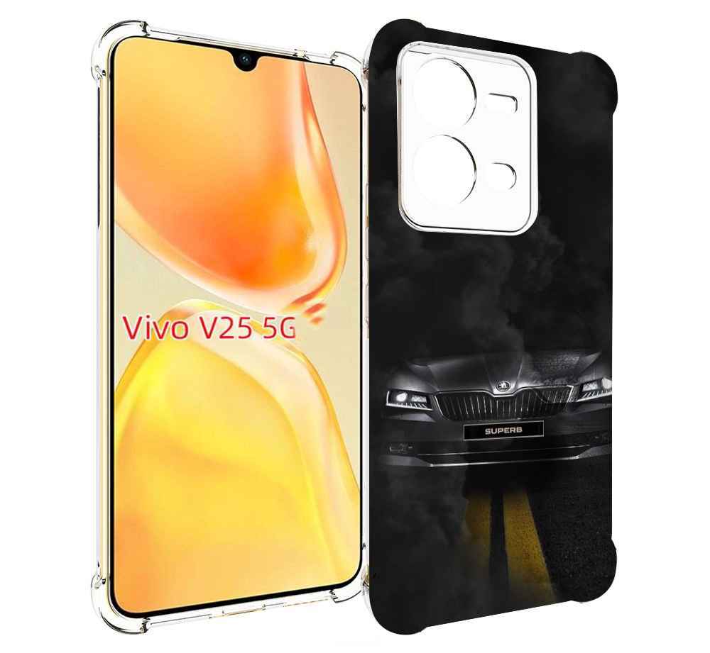 

Чехол MyPads skoda 1 для Vivo V25 5G / V25e, Прозрачный, Tocco