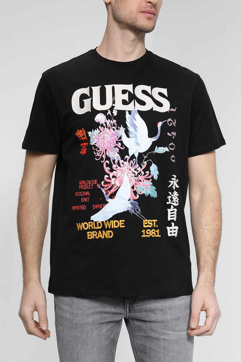

Футболка мужская Guess M3GI76 KBDL0 черная S, Черный, M3GI76 KBDL0
