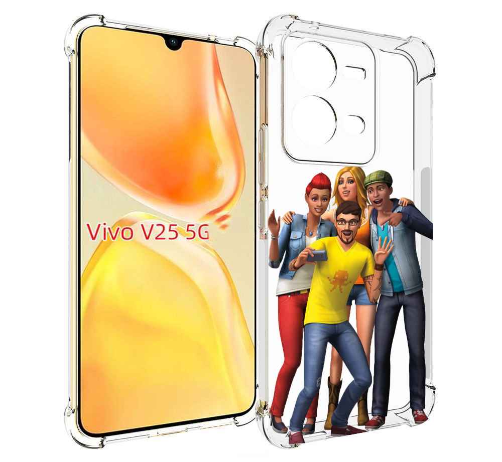 

Чехол MyPads sims для Vivo V25 5G / V25e, Прозрачный, Tocco
