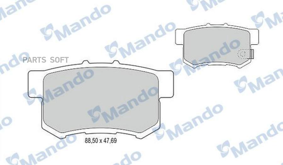 

Тормозные колодки Mando передние дисковые MBF015128