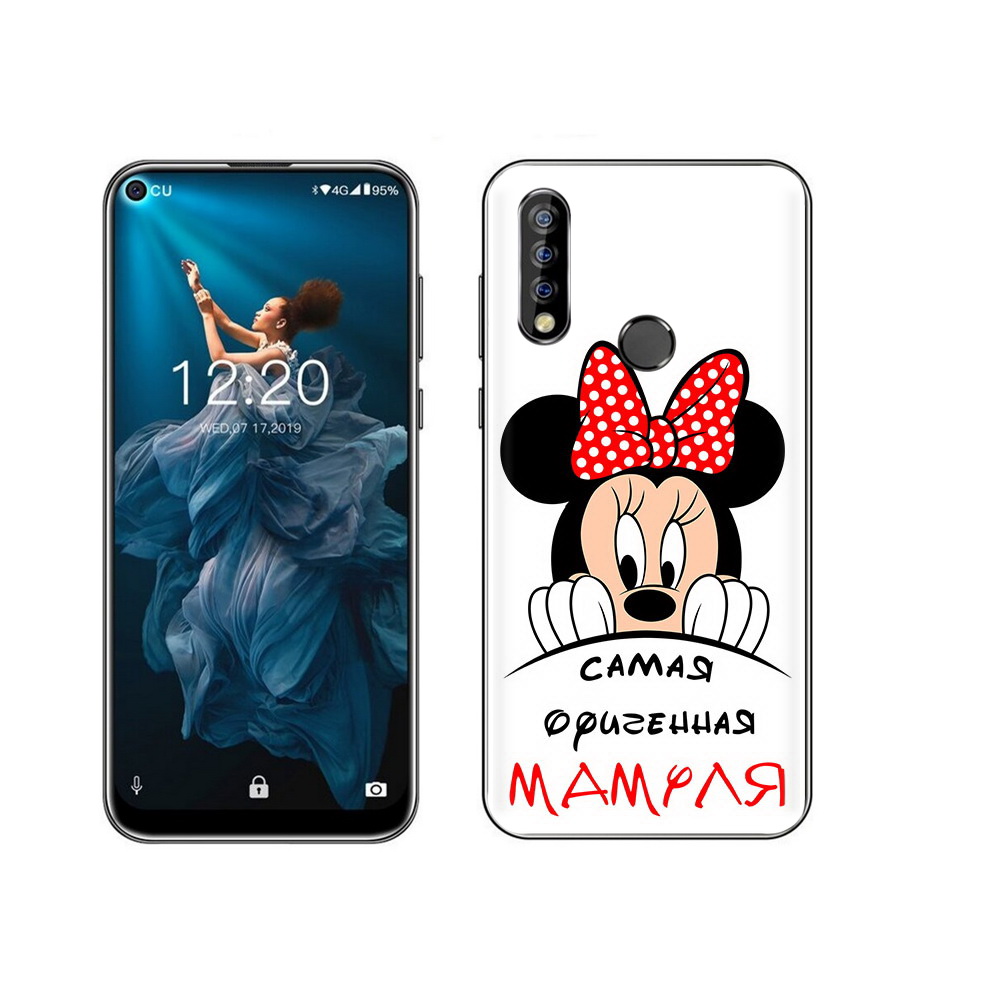 

Чехол MyPads Tocco для Oukitel C17 Pro Самая лучшая мамуля Мини Маус, Прозрачный, Tocco