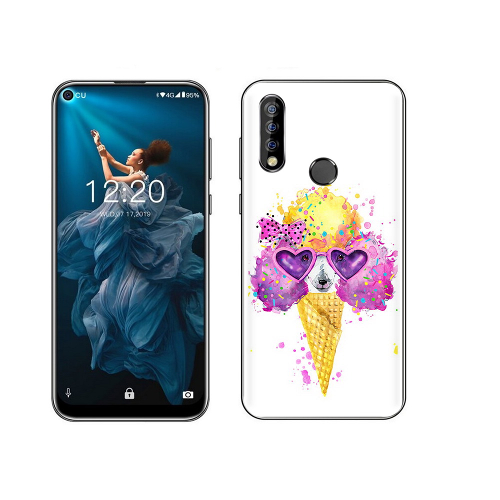 

Чехол MyPads Tocco для Oukitel C17 Pro Рожок, Прозрачный, Tocco