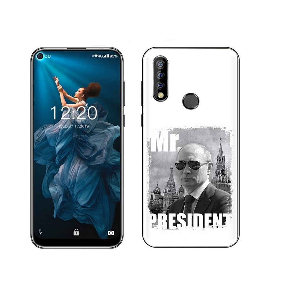 

Чехол MyPads Tocco для Oukitel C17 Pro Путин, Прозрачный, Tocco