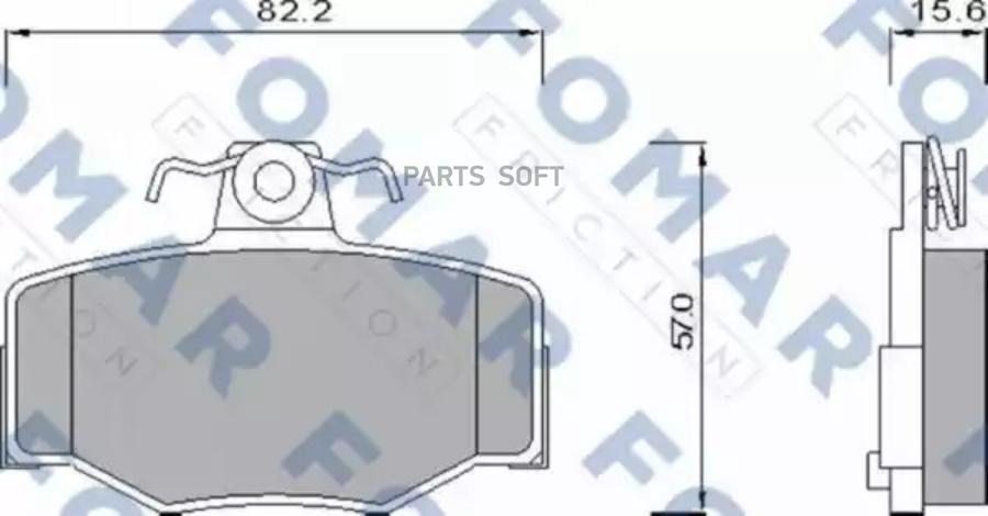 

Тормозные колодки FOMAR-FRICTION задние дисковые fo630981