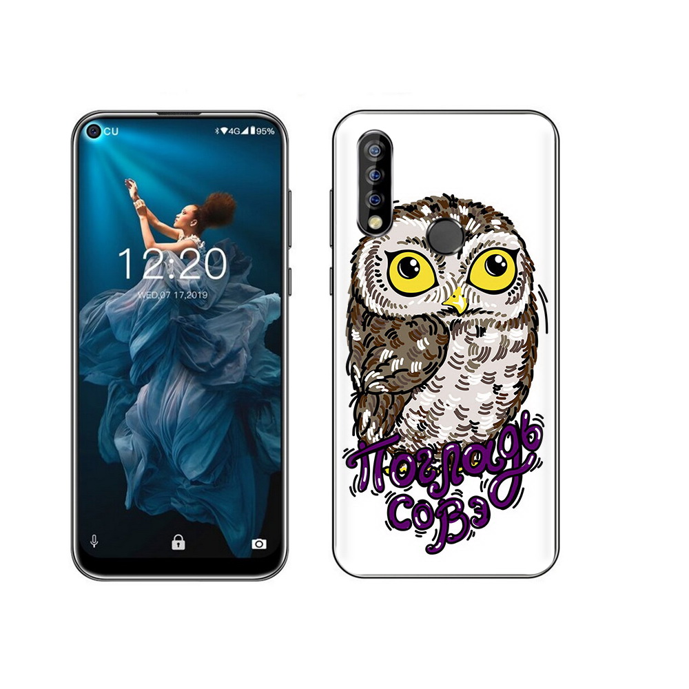 

Чехол MyPads Tocco для Oukitel C17 Pro Погладь Совэ, Прозрачный, Tocco