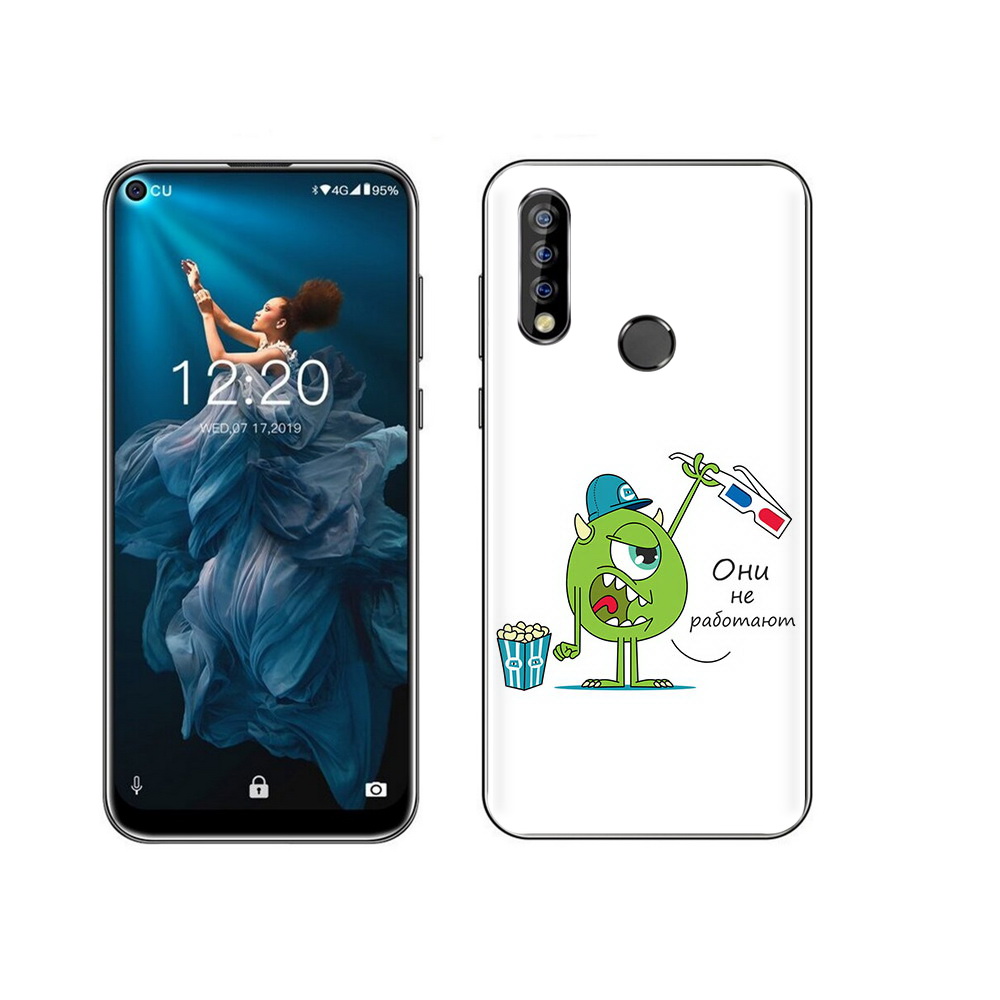 

Чехол MyPads Tocco для Oukitel C17 Pro Очки не работают, Прозрачный, Tocco