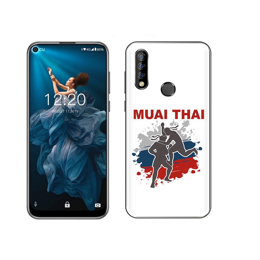 

Чехол MyPads Tocco для Oukitel C17 Pro Муайтай, Прозрачный, Tocco