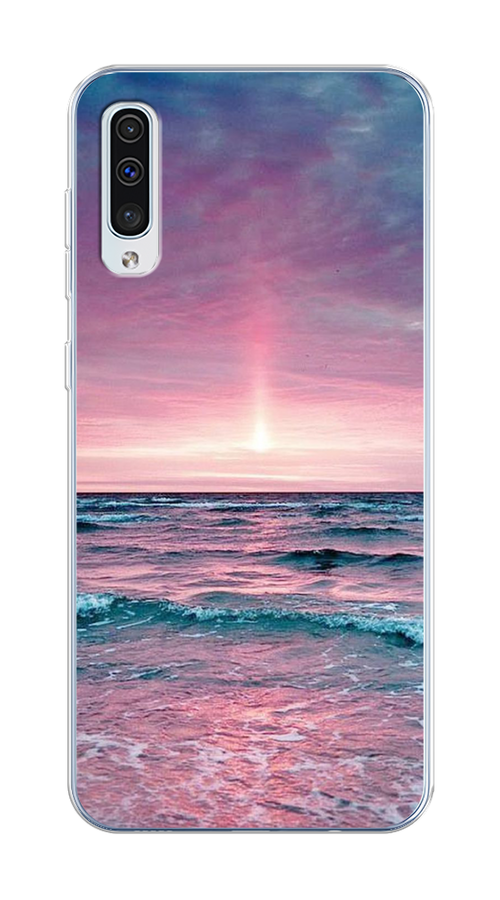 

Чехол на Samsung Galaxy A50/A30S "Восход 3", Розовый;голубой, 27750-2