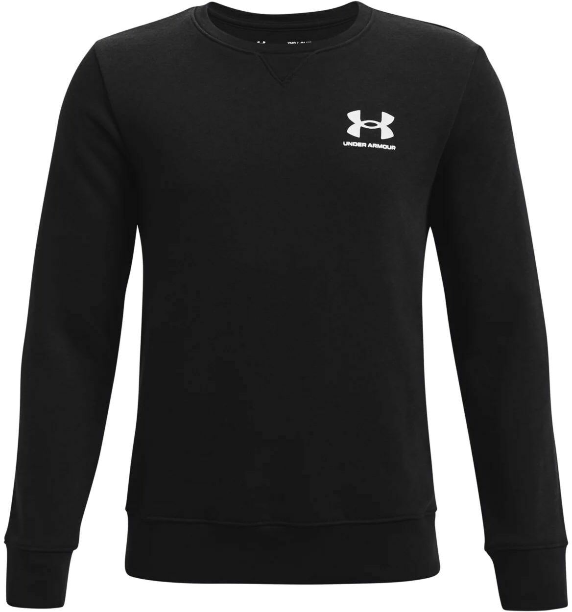 Лонгслив детский Under Armour Rival Crew, Черный, 122