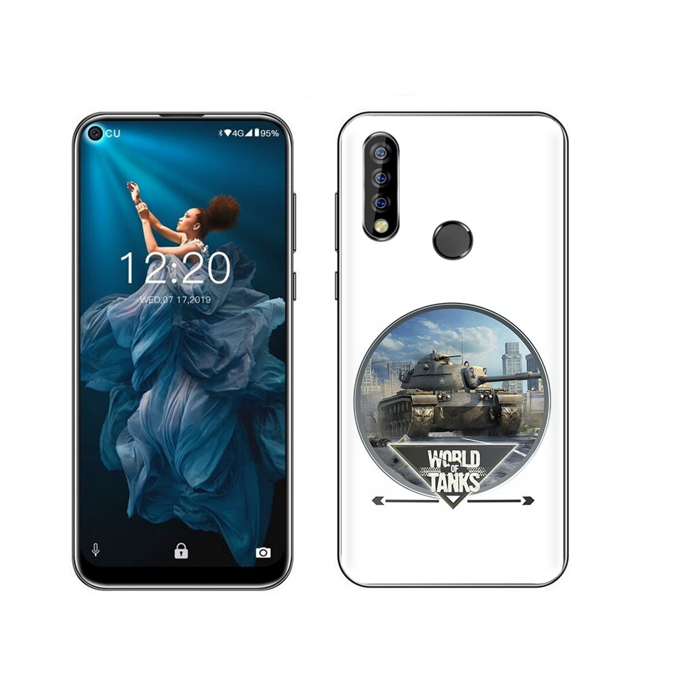 

Чехол MyPads Tocco для Oukitel C17 Pro Мир танков, Прозрачный, Tocco
