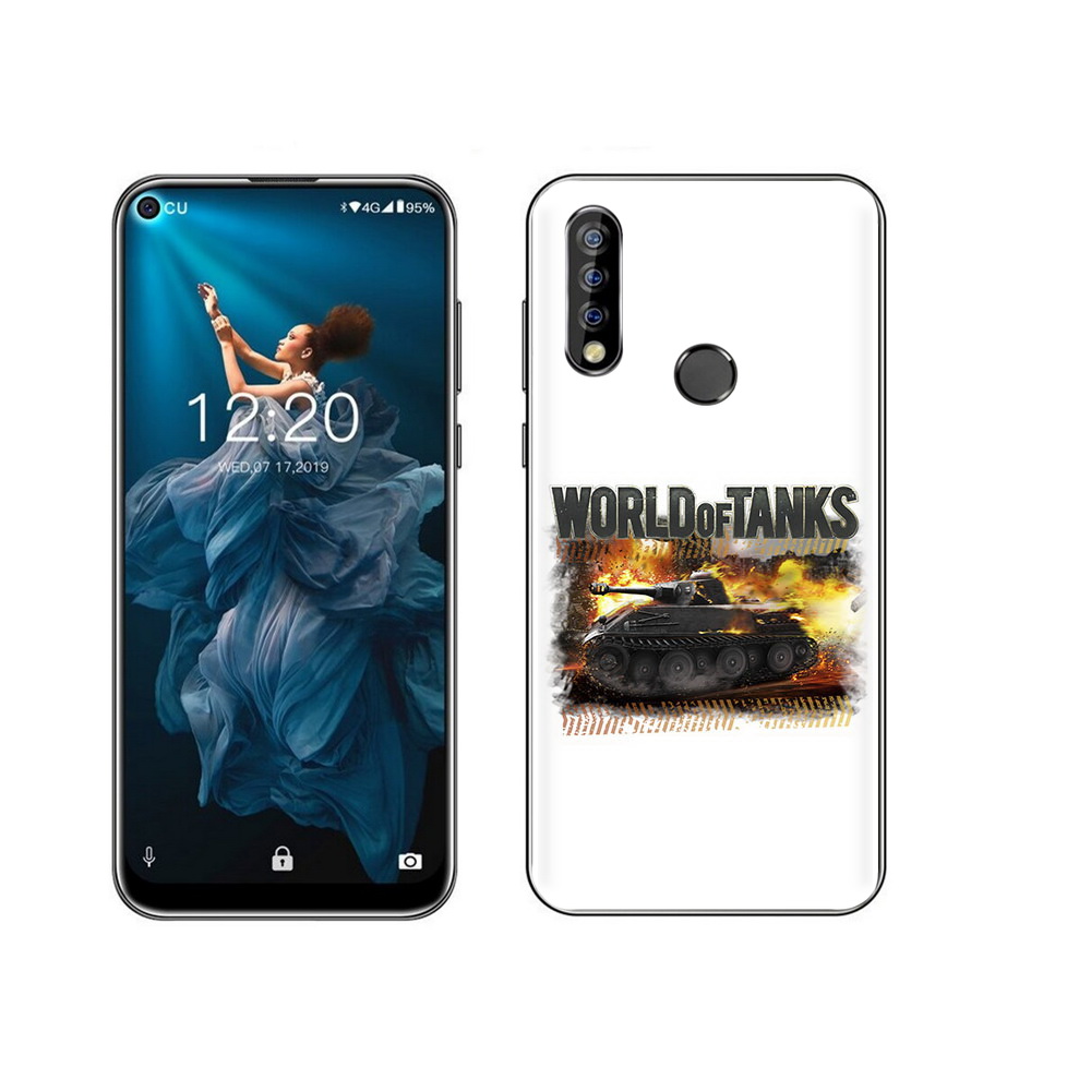 

Чехол MyPads Tocco для Oukitel C17 Pro Мир танков-2, Прозрачный, Tocco