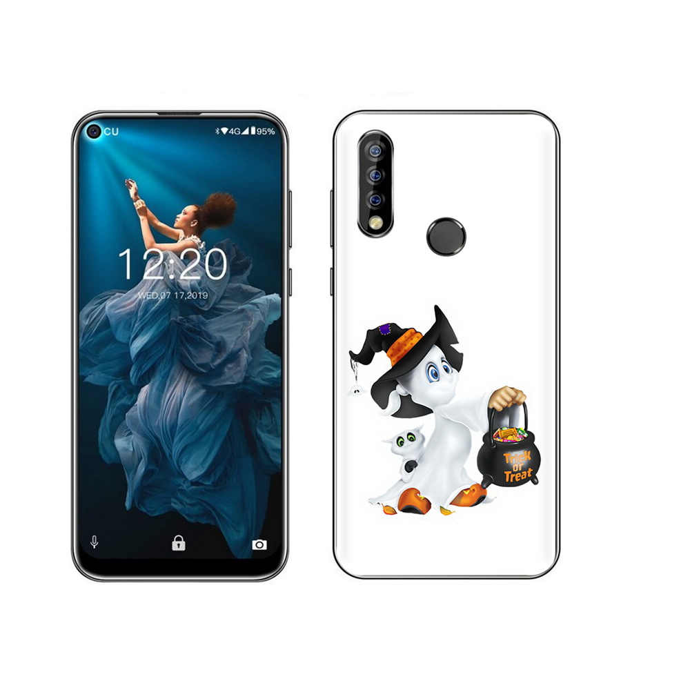 

Чехол MyPads Tocco для Oukitel C17 Pro Маленький призрак, Прозрачный, Tocco