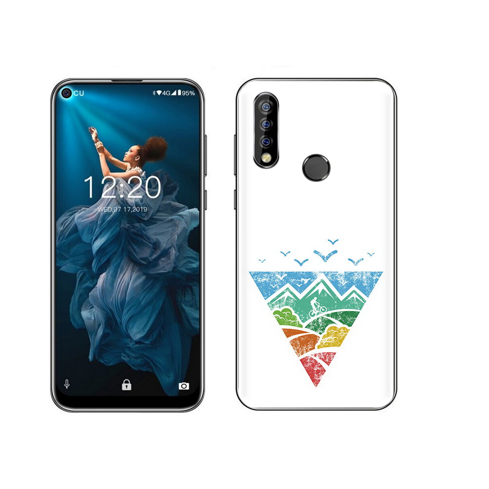 

Чехол MyPads Tocco для Oukitel C17 Pro Лес земля море чайки, Прозрачный, Tocco