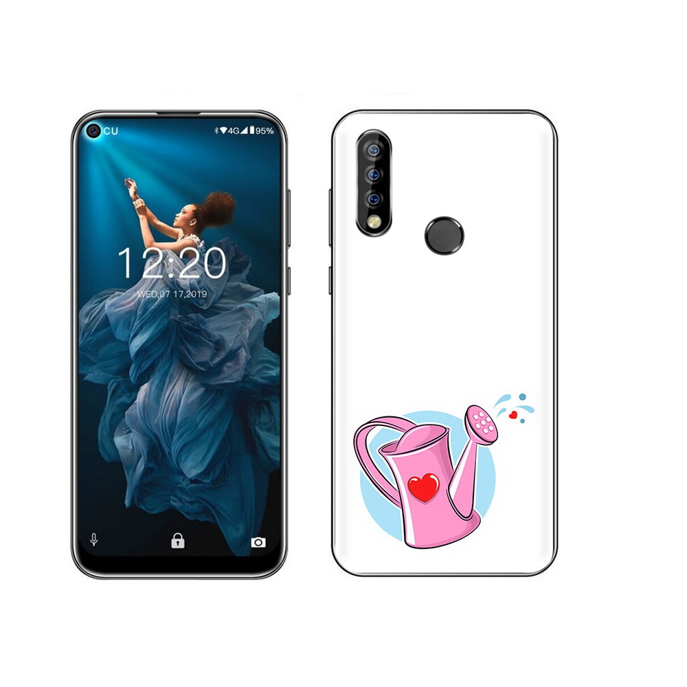 

Чехол MyPads Tocco для Oukitel C17 Pro Лейка любви 14 февраля, Прозрачный, Tocco
