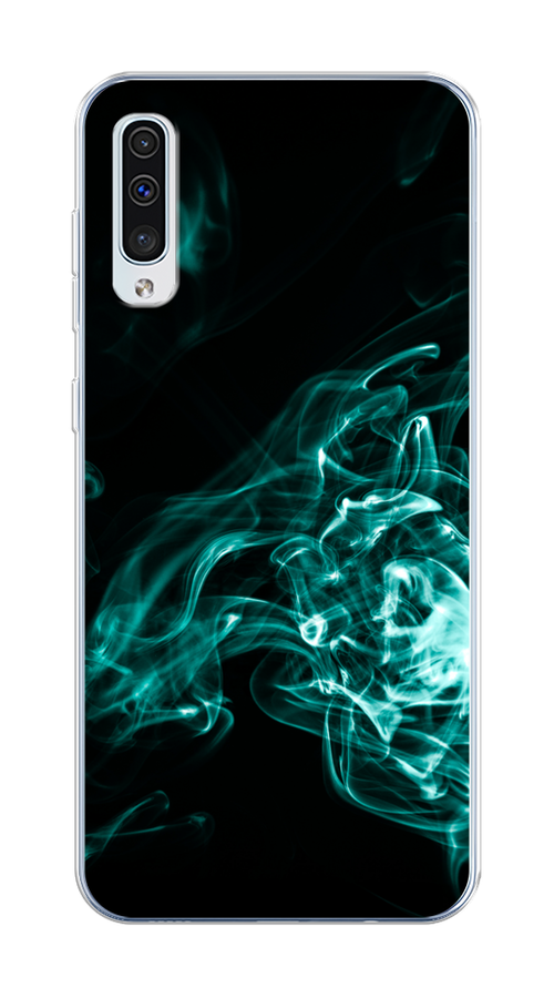 

Чехол на Samsung Galaxy A50/A30S "Дым", Голубой;черный, 27750-3