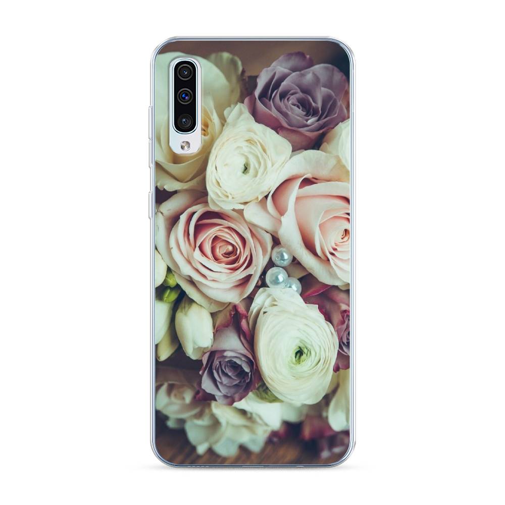 

Чехол для Samsung Galaxy A50/A30S "Свадебный букет", Белый;фиолетовый, 27750-2