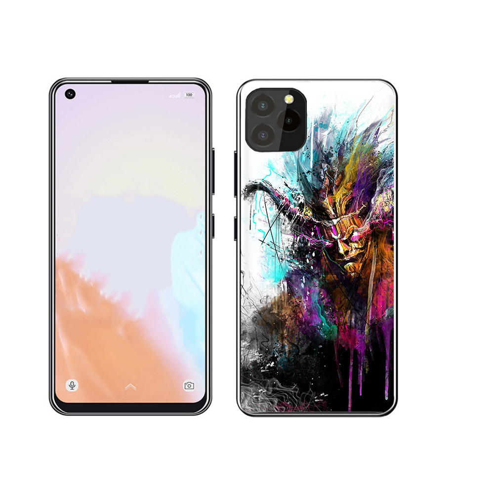 

Чехол MyPads Tocco для Oukitel C21 Pro яркий дьявол, Прозрачный, Tocco