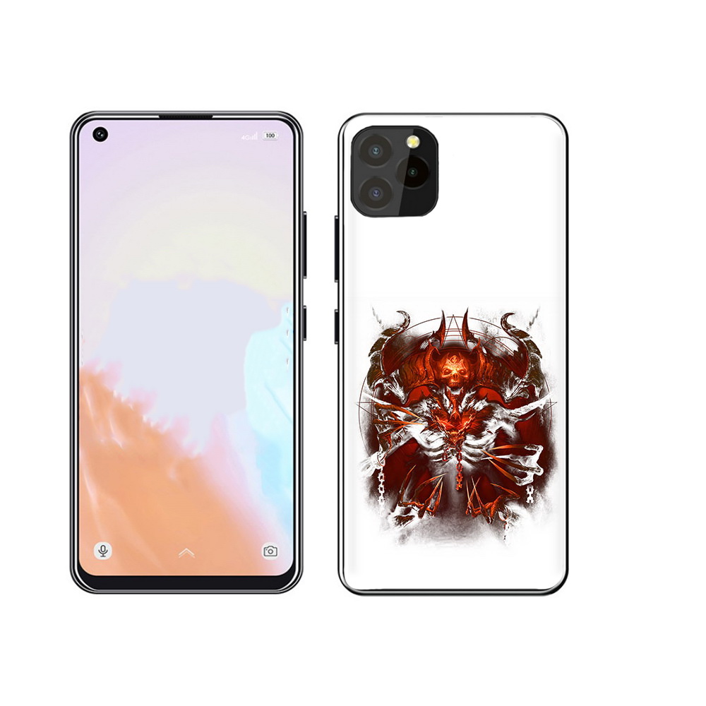 

Чехол MyPads Tocco для Oukitel C21 Pro яркий демон, Прозрачный, Tocco