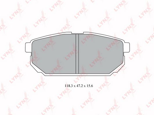 

Тормозные колодки LYNXauto задние для Kia Sorento bd4413